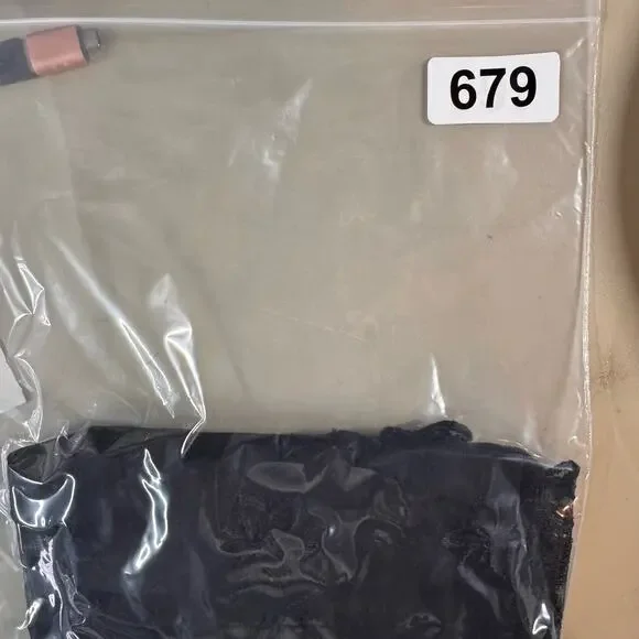 CHARLOTTE RUSSE Mesh Top Womens L Button Down Floral Embroidered Sheer Fairygoth - Picture 10 of 10